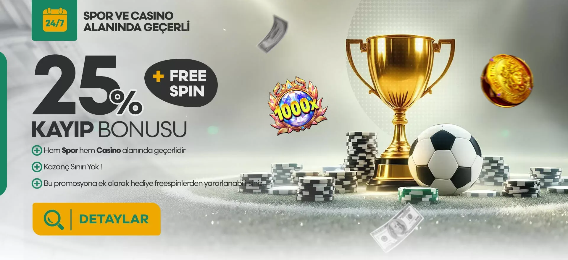 %25 Discount Ve Kayıp Bonusu