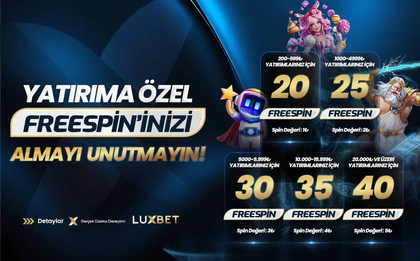Yatırıma Özel Freespin Bonusu